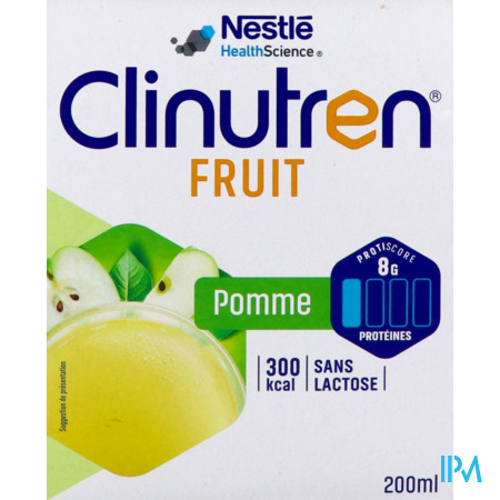 vignette Clinutren Fruit Pomme 200ml X4