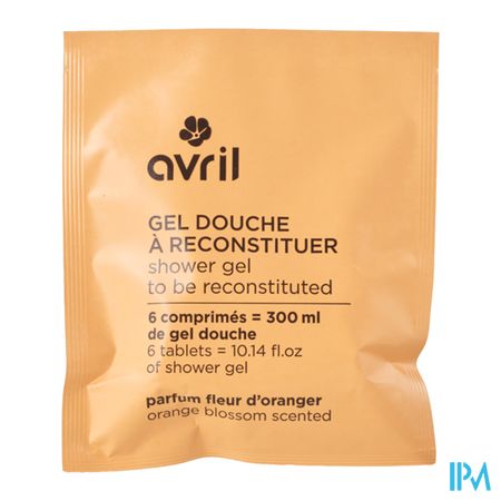 vignette Avril Comprime De Gel Douche A Dissoudre Fleur D&#039;oranger 300ml