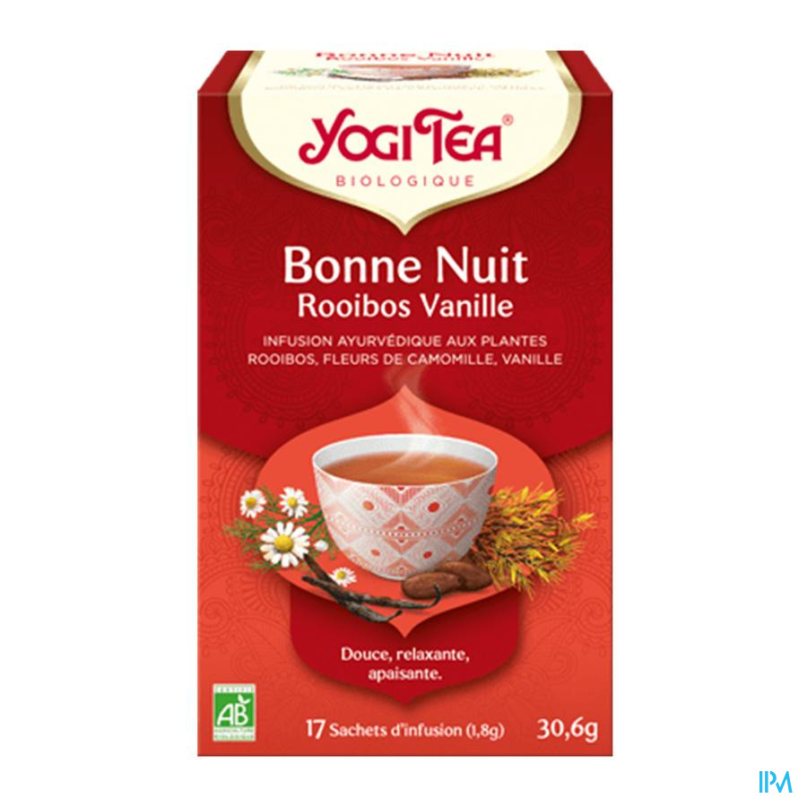 vignette Yogi Tea Bonne Nuit Rooibos Vanille Bio Infusette 2g 17