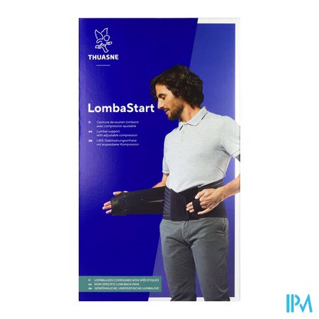 vignette Thuasne Lombastart Ceinture 21cm Grise T5