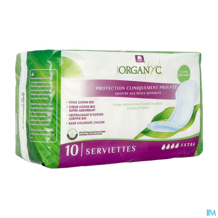 vignette ORGANYC SERV INCONT LEG EXTRA 10