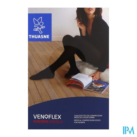 vignette Thuasne Venoflex2 Kokoon Absolu Chaussette Beige Naturel Normal T2-