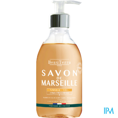 vignette Beauterra Savon Liquide De Marseille Miel Vanille 300ml