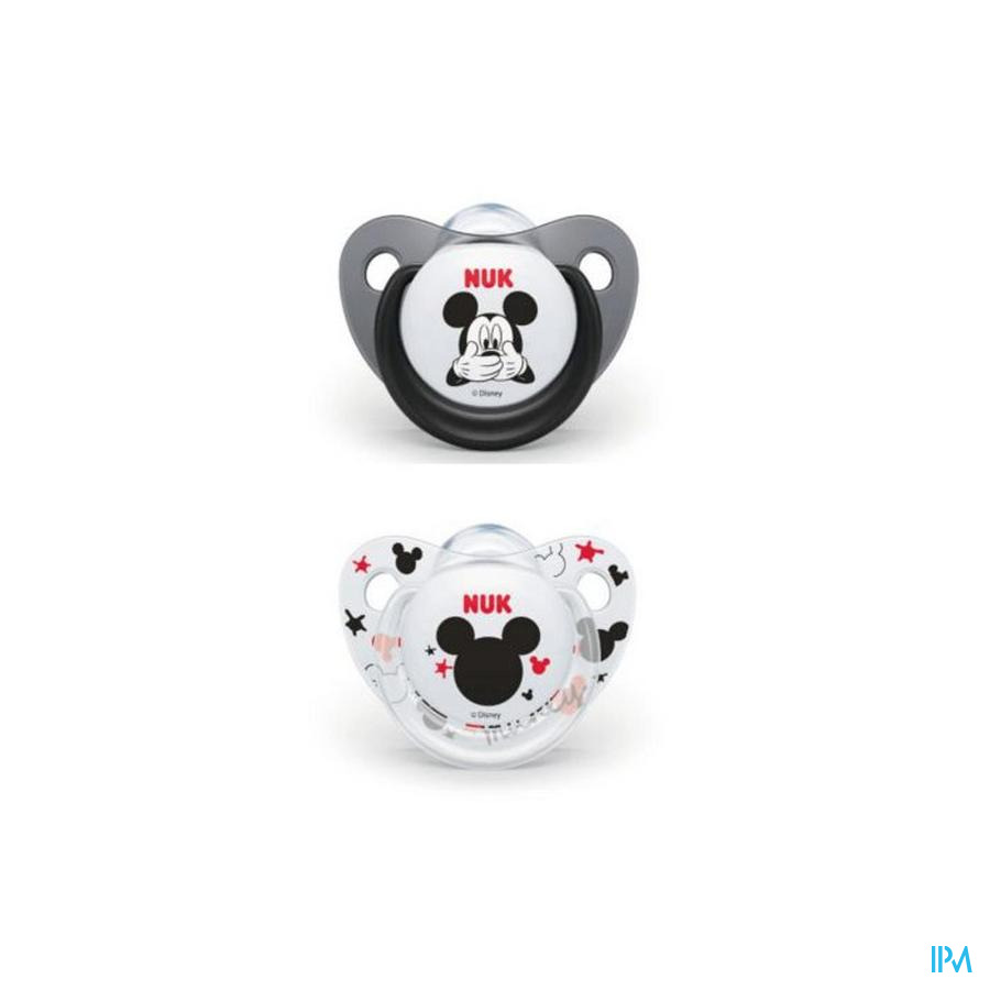 vignette Nuk Sucette Silicone Disney Minnie 6/18m X2