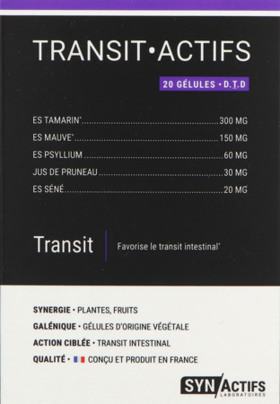 produit ARAGAN LAXACTIF TRANSIT 20GEL