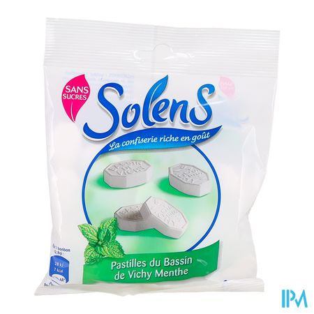 vignette SOLENS S/SUC PAST VICHY MENTHE100G