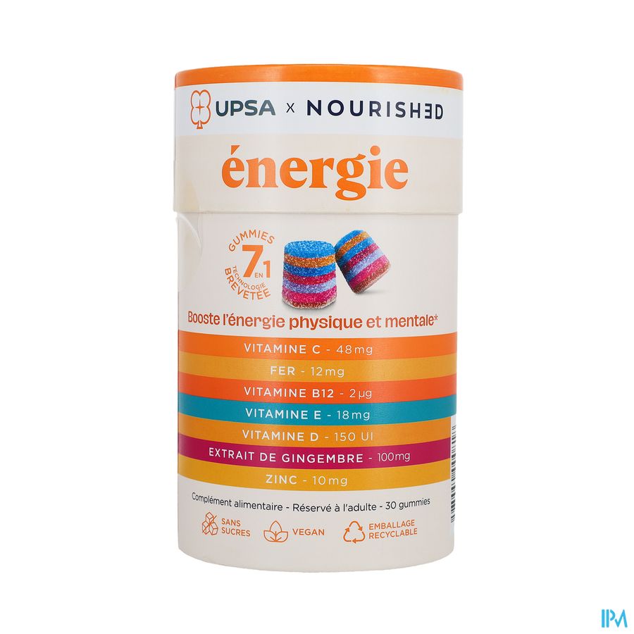 produit UPSA GUMMIES 7EN1 ENERGIE 30