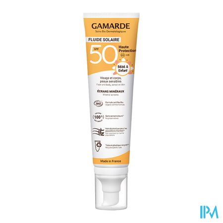 vignette Gamarde Solaire Spf50 Fluide Bebe Bio 100ml