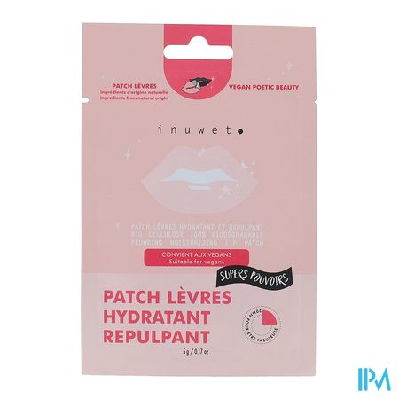 vignette Inuwet Masque Levres Hydratant Bio Cellulose Patch 5g