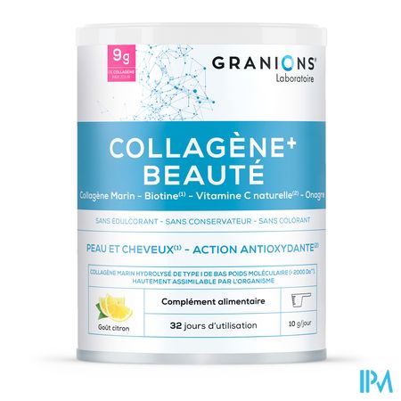 vignette Granions Collagene Beaute Poudre Citron 255g