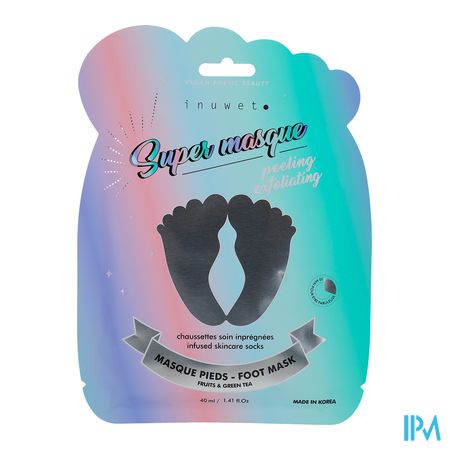 produit Inuwet Masque Chaussettes Exfoliantes Pieds