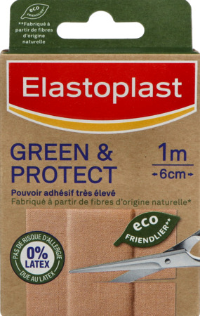 produit Elastoplast Green Protect Pansement Tissu Bandes A Decouper 10 X 6cm