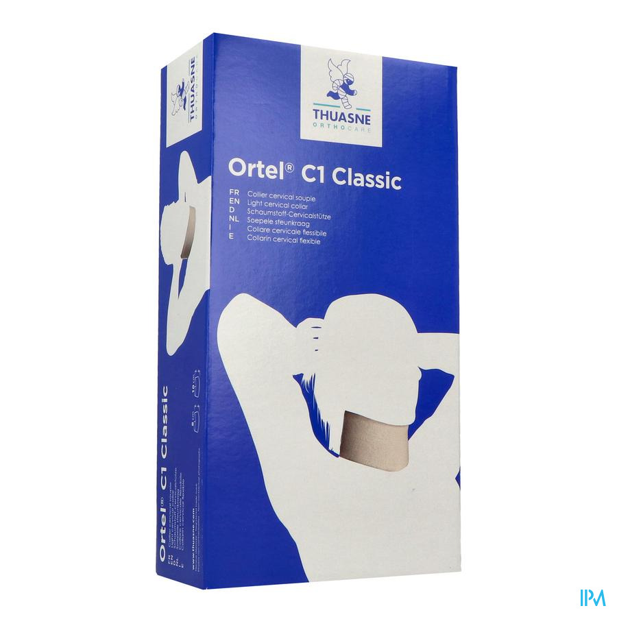 vignette Thuasne Ortel C1 Classic G2 Collier Cervical Ecru 8cm T2