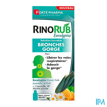 vignette Forte Pharma Rinorub Bronches Gorge Solution Buvable 120ml