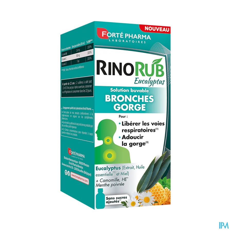 produit FORTE PHARMA RINORUB BRONCHE-GORGE 120ML