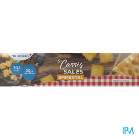 produit Nutrisens Les Carres Sales Emmental 125g X3