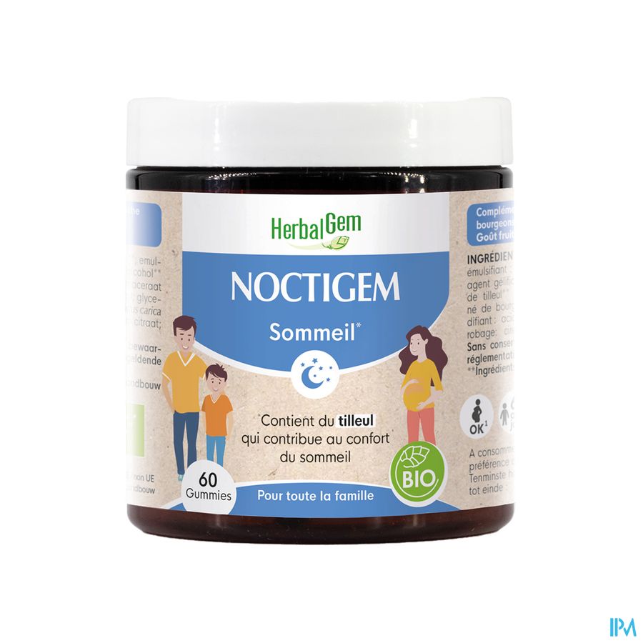 produit Herbalgem Noctigem Gummies Bio 60