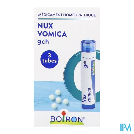 vignette Boiron Nux Vom(colubr.) 9ch Granules 4g X3