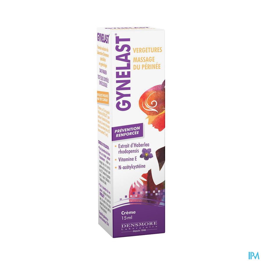 vignette Gynelast Creme Vergetures Massage Perinee 15ml