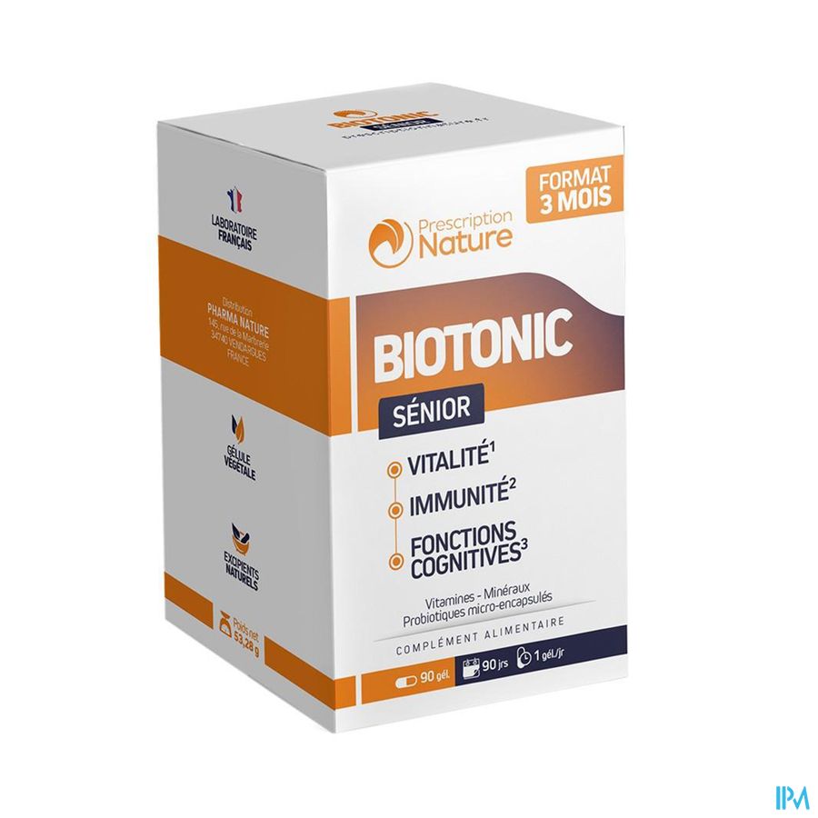 produit PHARMA NAT BIOTONIC SENIOR GELU90
