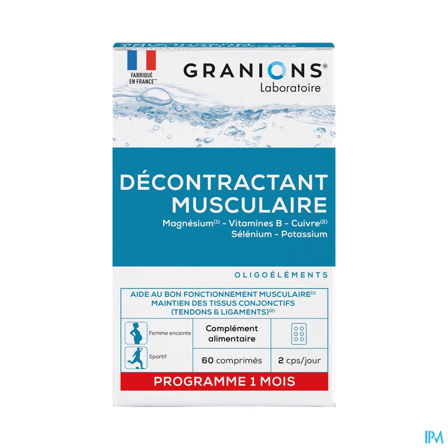 produit Granions Decontractant Musculaire Comprime 60 X2