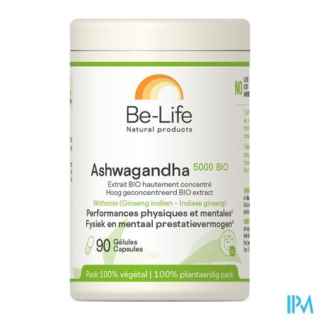 vignette Be Life Ashwagandha 5000 Bio Gelule 90