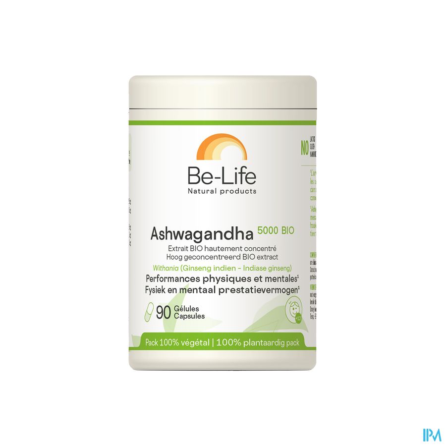 produit BE-LIFE ASHWAGANDHA 5000 BIO 90 GEL