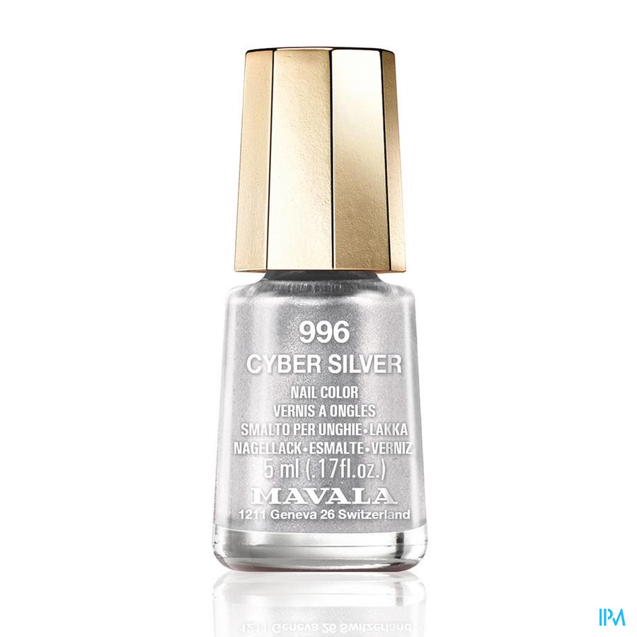 vignette Mavala Vernis A Ongles Mini Color&#039;s Cyber Silver 5ml