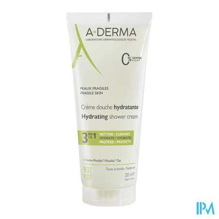 vignette A Derma Creme De Douche Hydratante 200ml