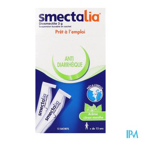 vignette Smectalia 3g Suspension Buvable Citron Menthe Sachet 10g 12