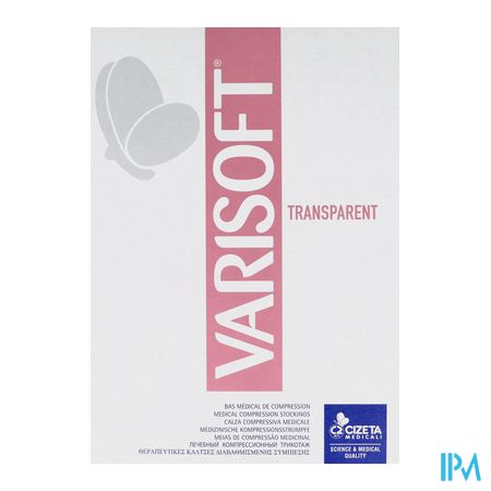 vignette Varisoft2 Transparent Bas Cuisse Autofixant Normal Noir T2