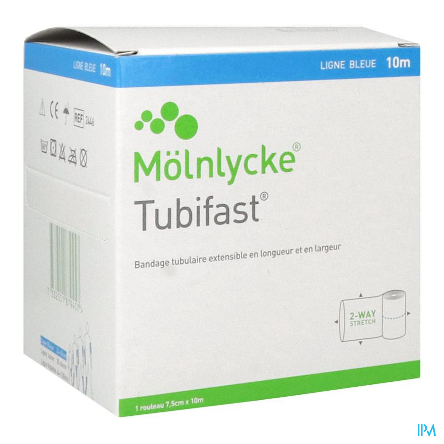 vignette Tubifast 2way Stretch Band Tubul 10m X 7cm5 Bleue