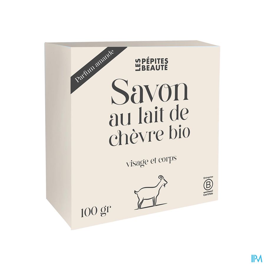 produit Les Pepites Beaute Savon Au Lait De Chevre Bio A l'amande 100g