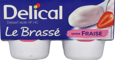 produit Delical Le Brasse Fraise 4x200g