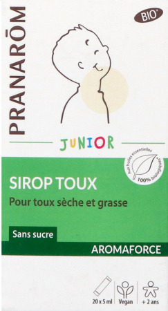 produit PRANAROM JUNIOR SIROP TOUX 20X5ML