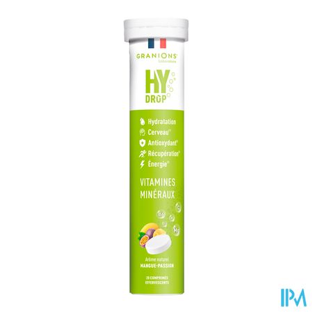 vignette Granions Hydrop Pastille Hydratation Mangue Passion Comprime Effervescent 20