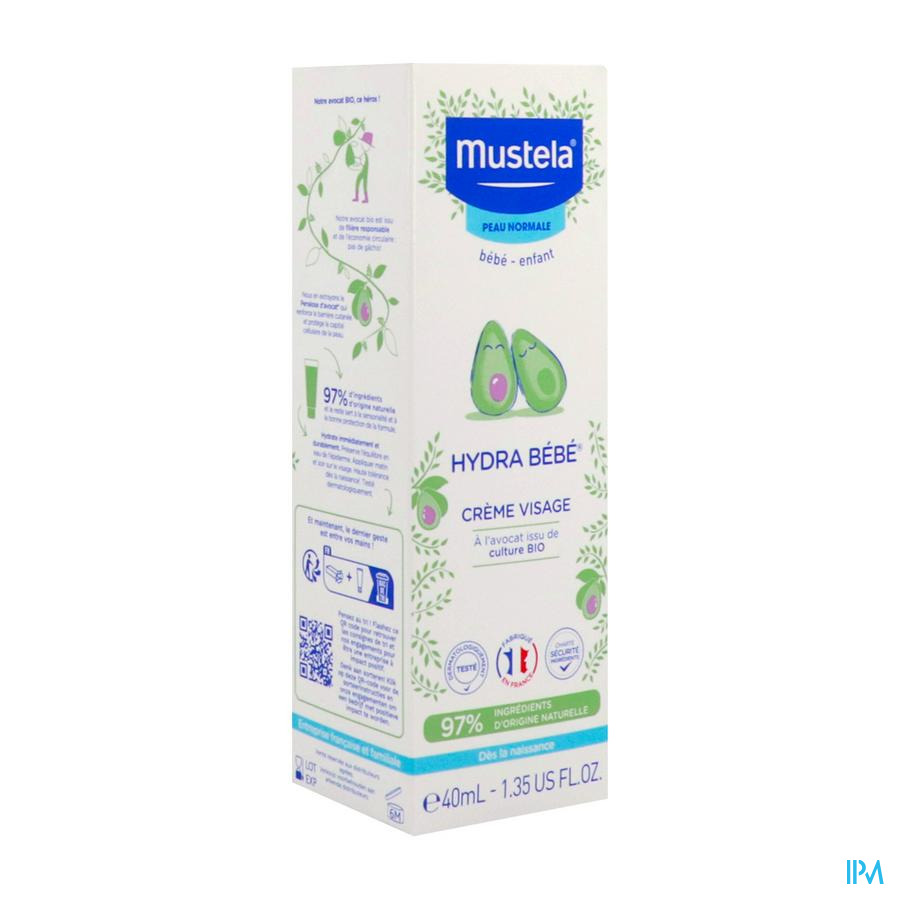 vignette MUSTELA BB HYD BEBE CR VIS PN 40ML