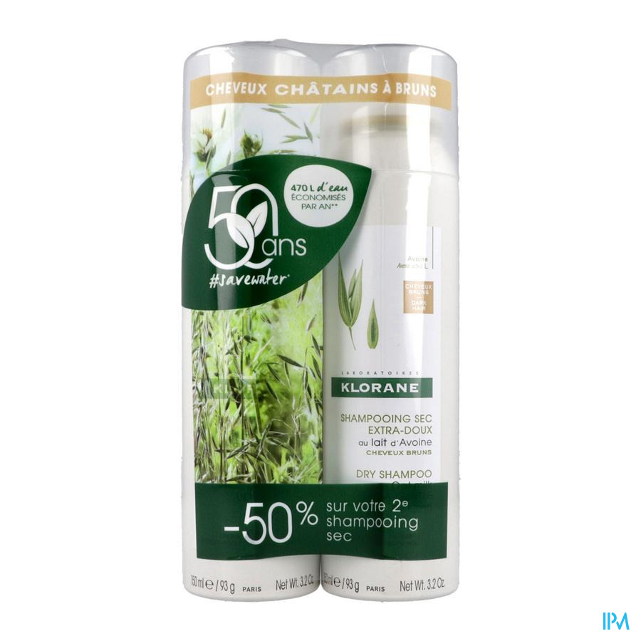 vignette KLORANE SH SEC AVOINE TEINT150MLX2