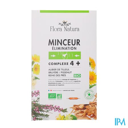 vignette Flora Natura Complexe 4+ Minceur Elimination Ampoule 20