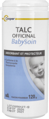 produit BABYSOIN TALC OFFICINAL PDR 120G
