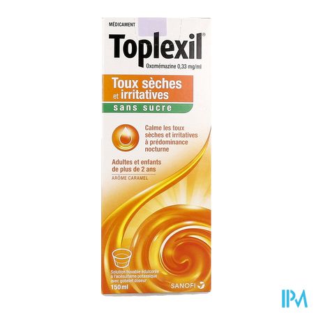 vignette TOPLEXIL 0,33MG/ML SOL S/S 150ML