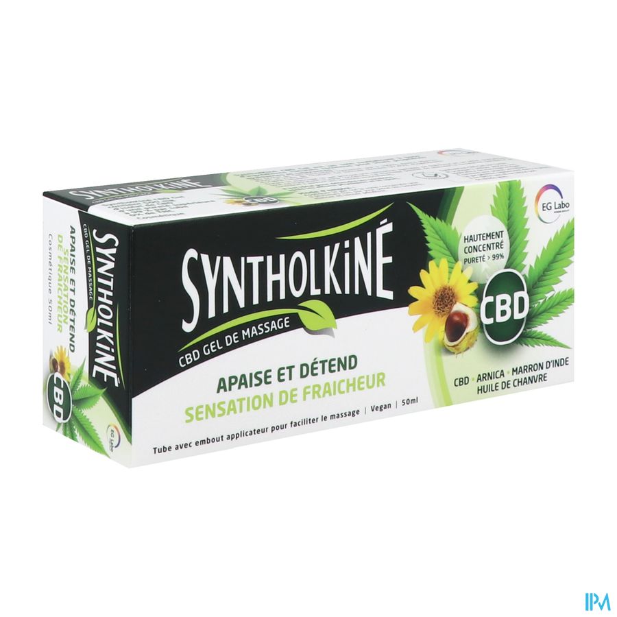 vignette SYNTHOLKINE GEL MASSAGE CBD 50ML