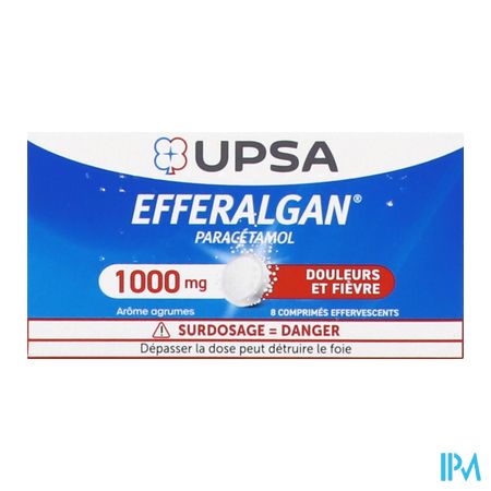 vignette EFFERALGANEFF 1 000MG CPR EFF 8