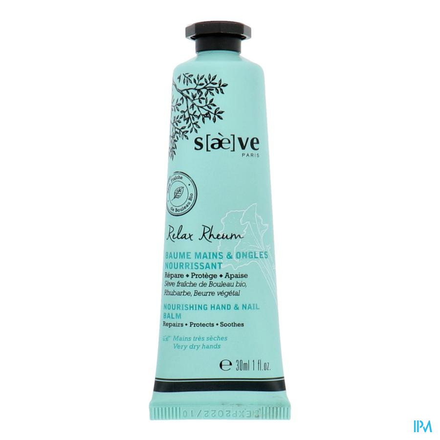 vignette Saeve Relax Rheum Baume Mains Ongles Nourrissant 30ml