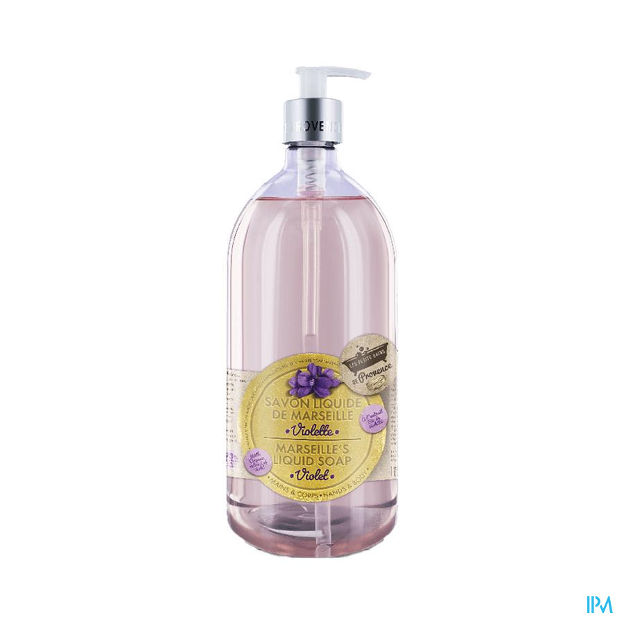 vignette Les Petits Bains De Provence Savon Liquide Violette 1l