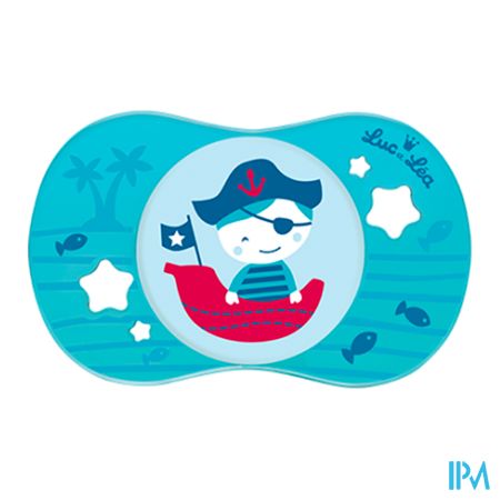 vignette Luc Et Lea Sucette Symetrique Pirate +6m