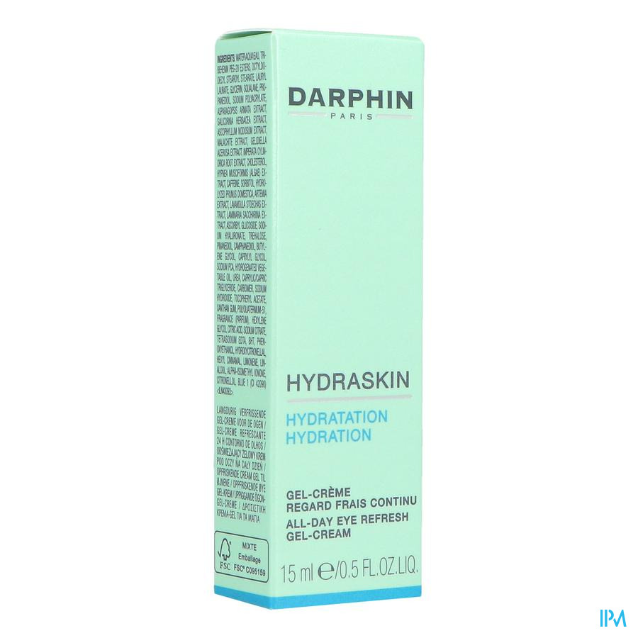 vignette Darphin Hydraskin Gel Creme Regard Frais Continu 15ml