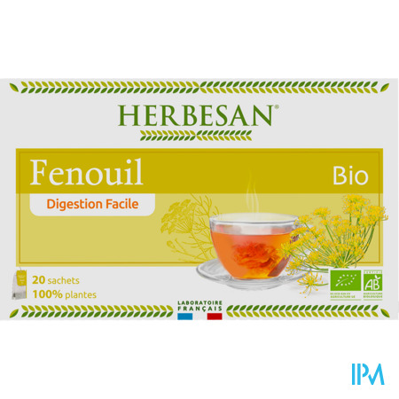 vignette Herbesan Infusion Fenouil Bio Sechet 20