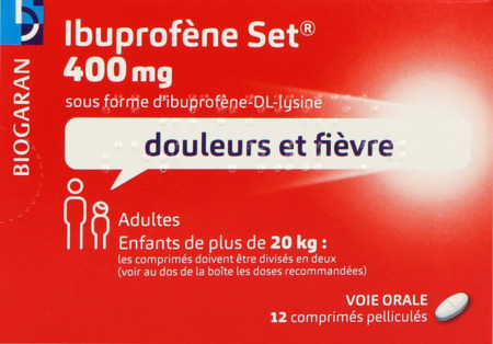 vignette IBUPROFENE 400MG SET CPR 12