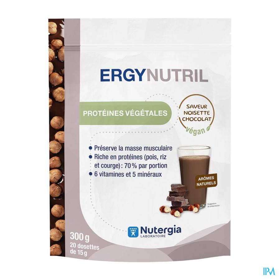 produit ERGYNUTRIL NOISETTE CHOCOLAT 300G